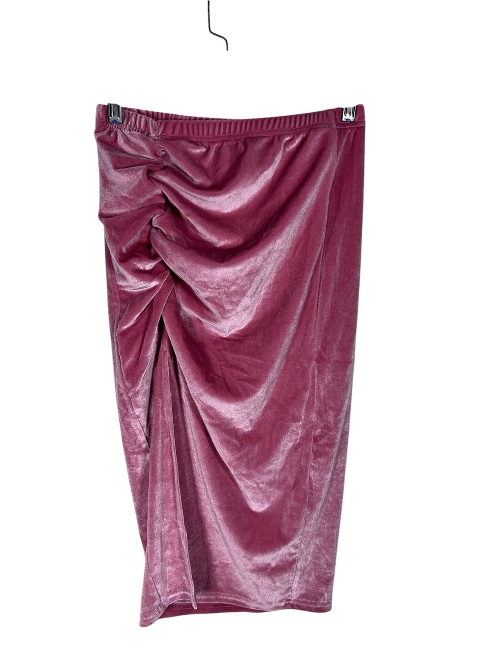 SHEIN Ruched Midi Skirt Dusty Rose Size S